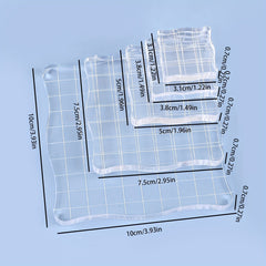 5pcs Acrylic Handle Silicone Stamp Handle
