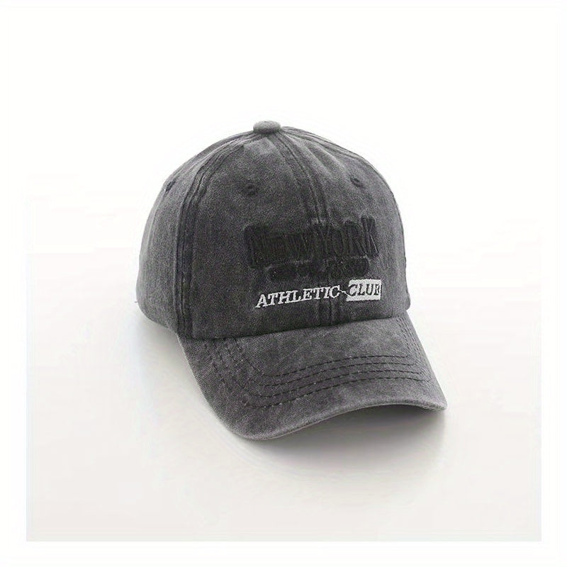 Kids Spring Autumn Adjustable Casual Baseball Cap w/ Letter Embroidery