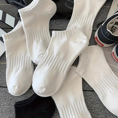 4 Pairs Comfy Solid Socks for Women