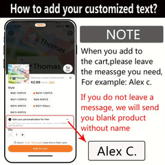 Custom Waterproof Name Sticker Labels Personalized 60/120pcs