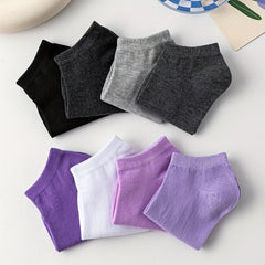 8 Pairs Low Cut Ankle Socks Soft & Lightweight Women's Stockings