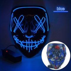 Ghost Luminous Face Mask for Halloween Party