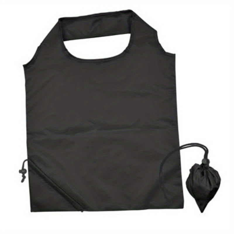 Foldable Drawstring Shopping Bag Reusable Grocery Shoulder Bag