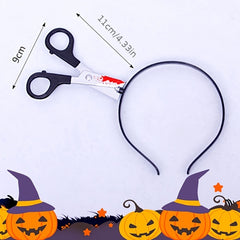 Halloween Hair Hoop Decor Tricky Piercing Head Ax Kitchen Headdress