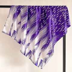 Boho Silk Square Scarf for Sleeping Lightweight Satin Head Scarf
