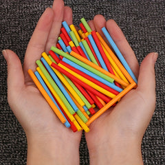 Montessori Math Toys Counting Rods for Babies & Kids Wooden Learning Toys