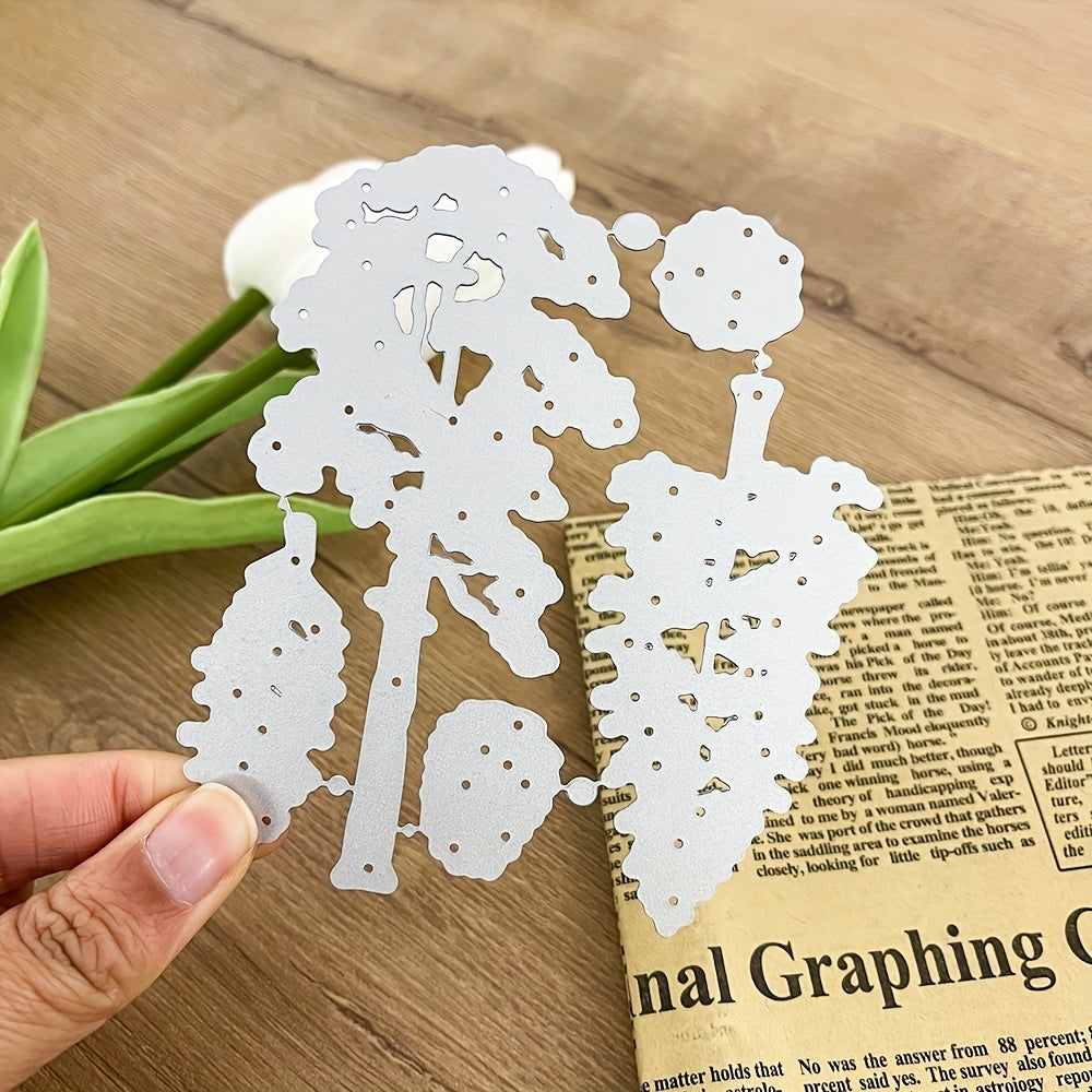 1pc Pine Trees Pattern Metal Cutting Dies Stencils For DIY Scrapbooking