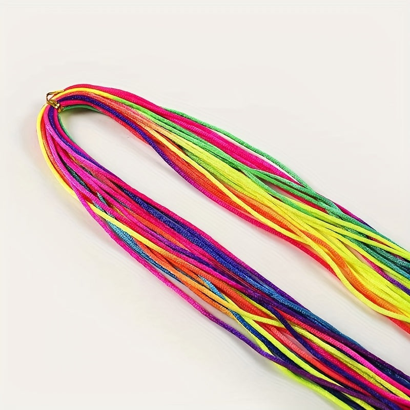 Y2K Luminous Hair Rope Rainbow Hair String