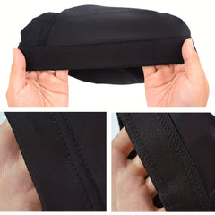 Firesara Fabric Swim Cap High Elasticity One Size Wig Cap For Men