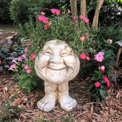 Head Planter Face Flower Pots Resin Head Plan