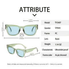 Vintage Glasses Unisex Frame Sunglasses for Women