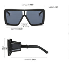 Colorful Lens Square Sunglasses Women Street Style