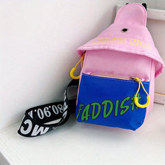 Kids Block Chest Bag Small Shoulder Bag Boys Crossbody Bag