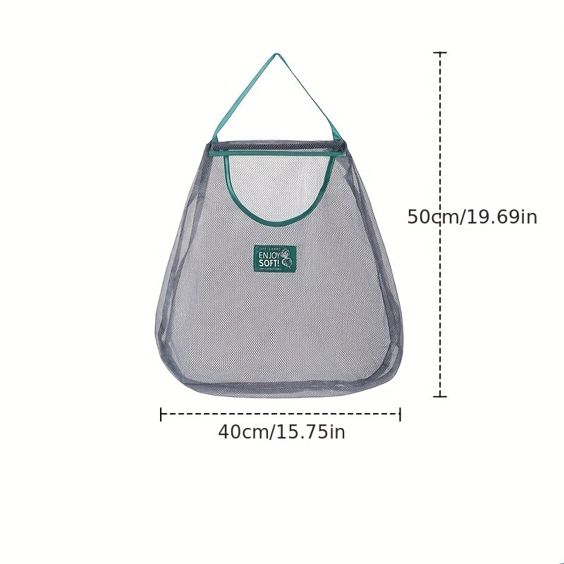 Hanging Mesh Bag for Kitchen Storage of Vegetables and Fruits