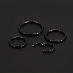 Men's Stainless Steel Closed Ring for Body Piercing