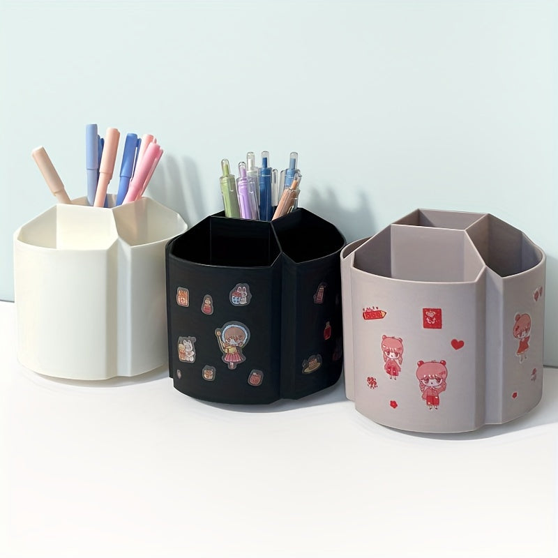 360 Rotating Modern Pen Holder Large Capacity Storage Box