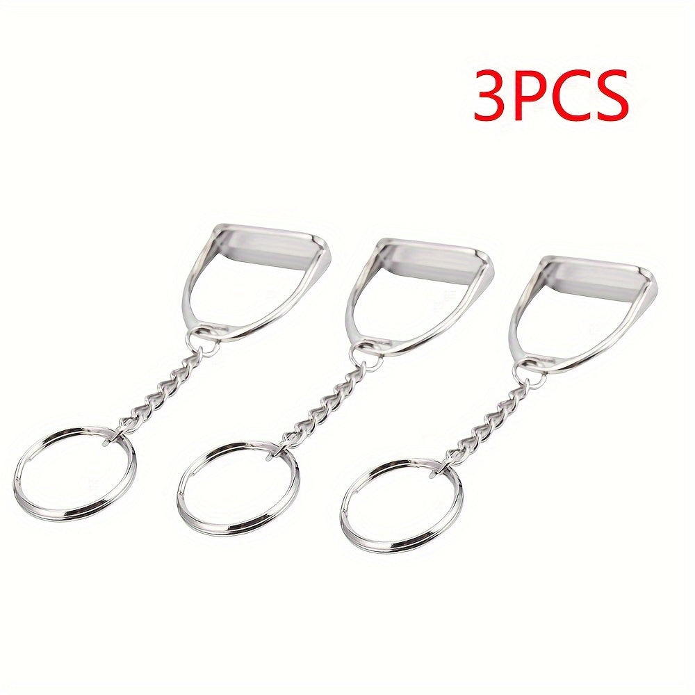 5pcs Outdoor Stirrup Keychain Hanger Tool Alloy Accessories