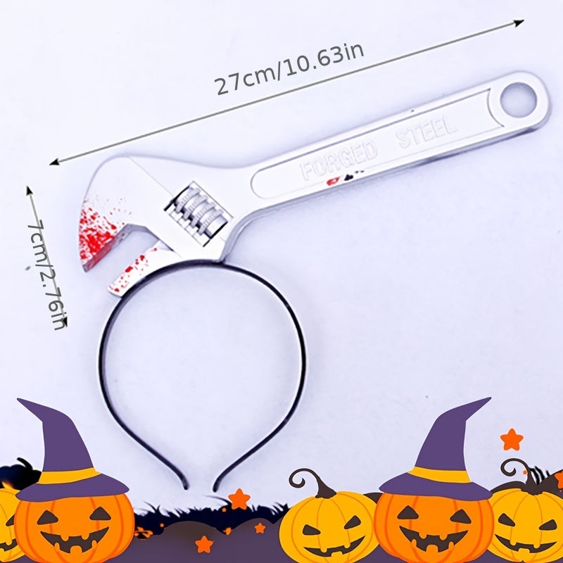 Halloween Hair Hoop Decor Tricky Piercing Head Ax Kitchen Headdress