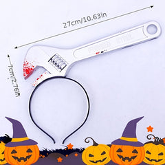 Halloween Hair Hoop Decor Tricky Piercing Head Ax Kitchen Headdress