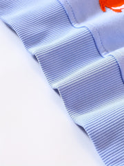 Girls Bunny Fox Fruit Embroidery Sweatshirt Top Pullovers