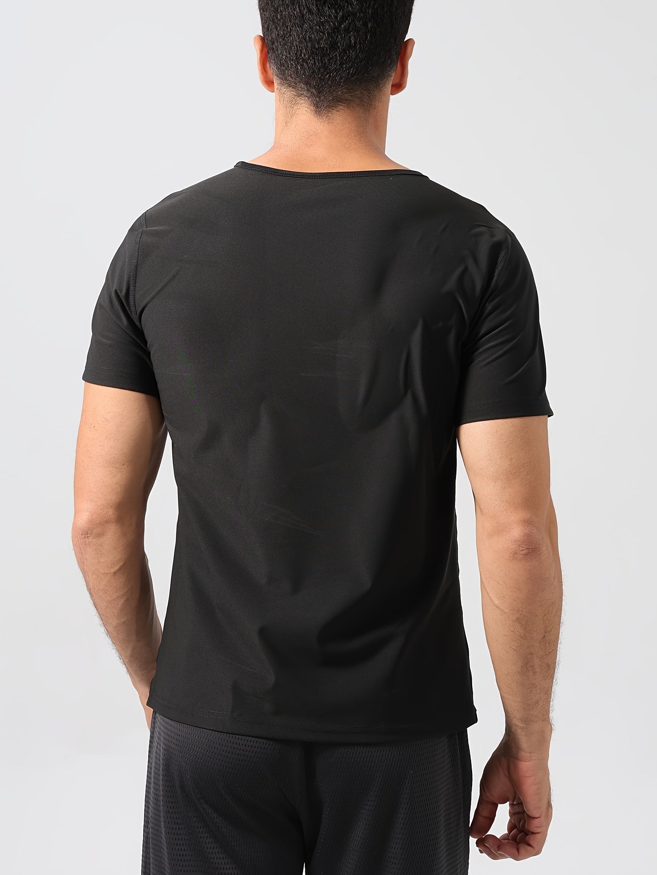 Men's Sauna Shirt Short Sleeve Weight Loss Sweat Body Shaper Sauna Top