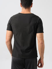 Men's Sauna Shirt Short Sleeve Weight Loss Sweat Body Shaper Sauna Top