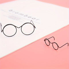 Round Frame Lens Retro Doll Cups