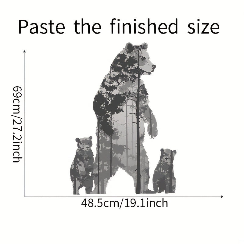 Cartoon Polar Bear Wall Sticker Children's Bedroom Decoration