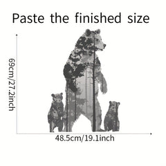 Cartoon Polar Bear Wall Sticker Children's Bedroom Decoration