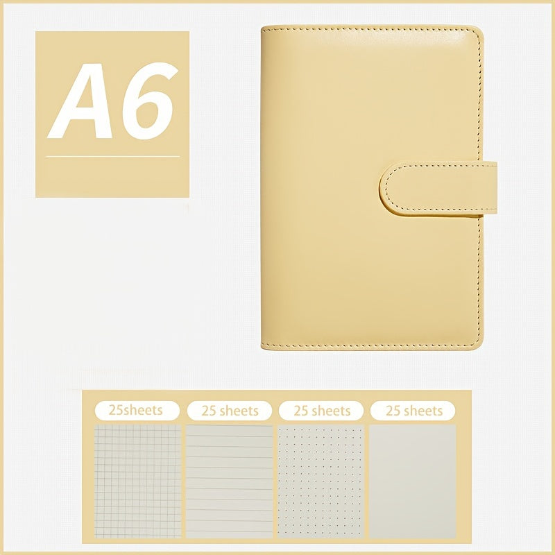 Macaroon A6 PU Leather Gift 4 in 1 Binder Notebook Cover