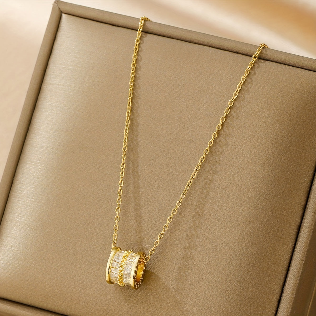 Stainless Steel Rhinestone Waist Necklace for Men and Women