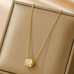 Stainless Steel Rhinestone Waist Necklace for Men and Women