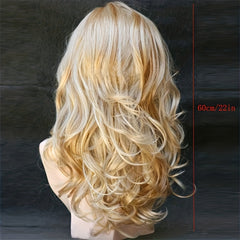 55 88 Cm Deep Wave Synthetic Hair Wigs for Women Girls Daily Party Cosplay Use