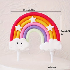Rainbow Cake Insert Decoration Pride Theme Supplies