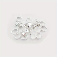 100pcs 6x9mm Metal Pinch Bail Clasps Necklace Hooks 9 Colors Plated DIY Jewelry