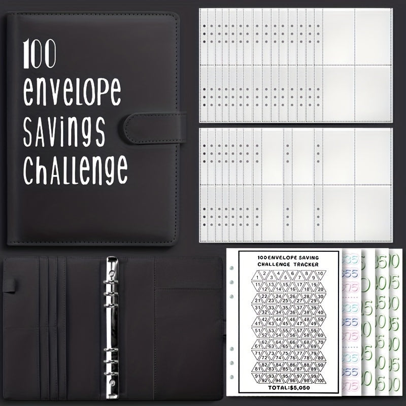 100 Envelope Challenge Binder for Easy Saving