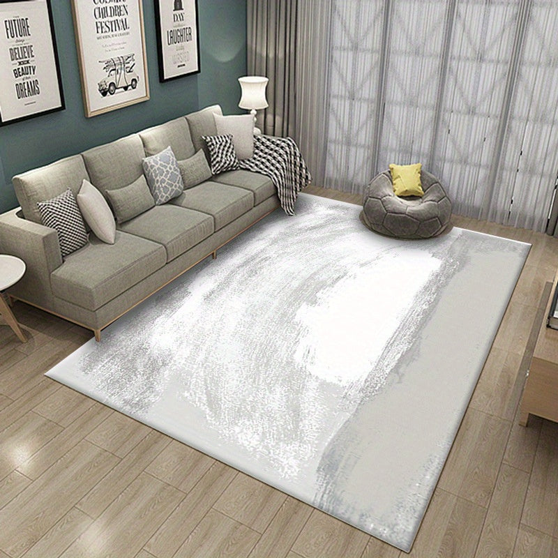 Large Modern Abstract Area Rug Soft Polyester Fiber Machine Washable