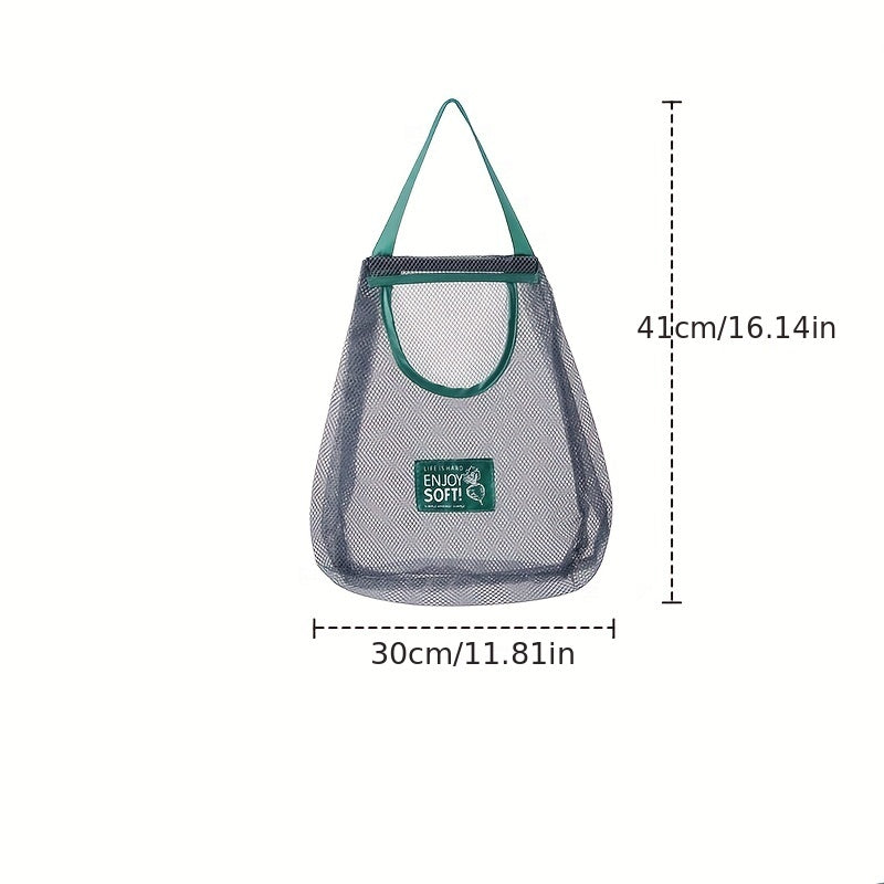 Hanging Mesh Bag for Kitchen Storage of Vegetables and Fruits