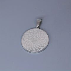 Round Rune Pendant for Necklaces and Bracelets, 0.98-inch