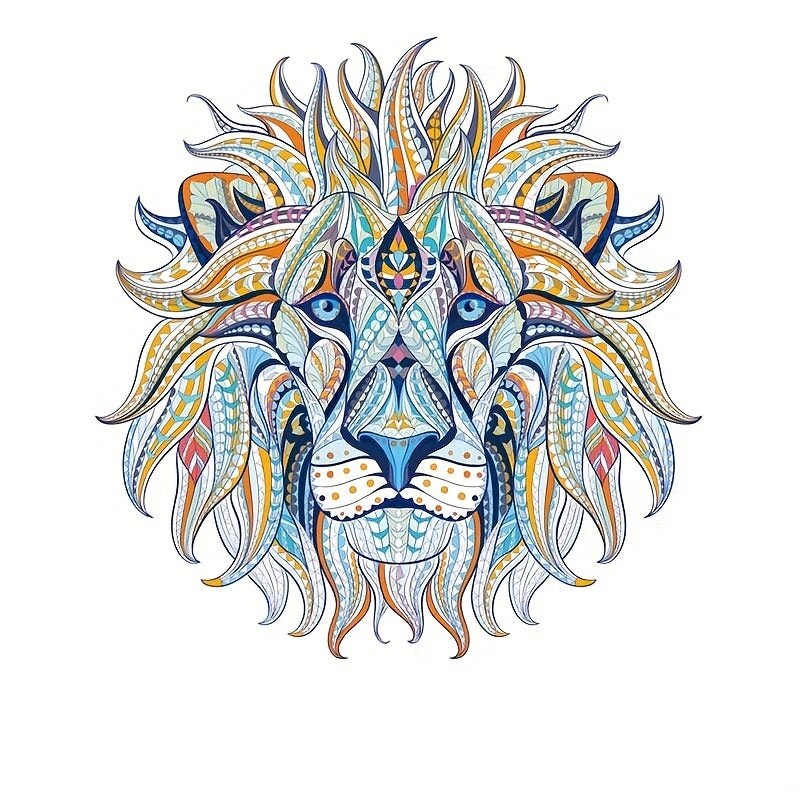 Cartoon Lion Animal Clothing Patch For Men DIY Application