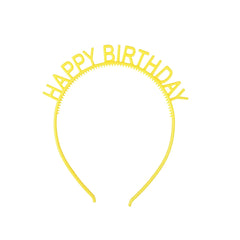 Sweet Letter Decor Birthday Headband for Women Girls Kids