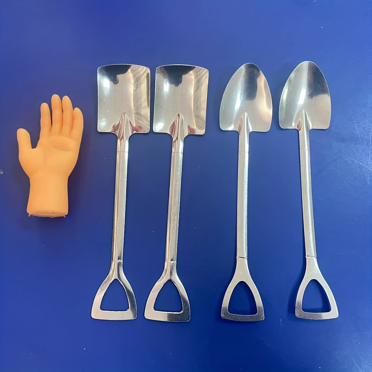 4pcs Stainless Steel Spoons Watermelon Dessert Ice Cream Spoon