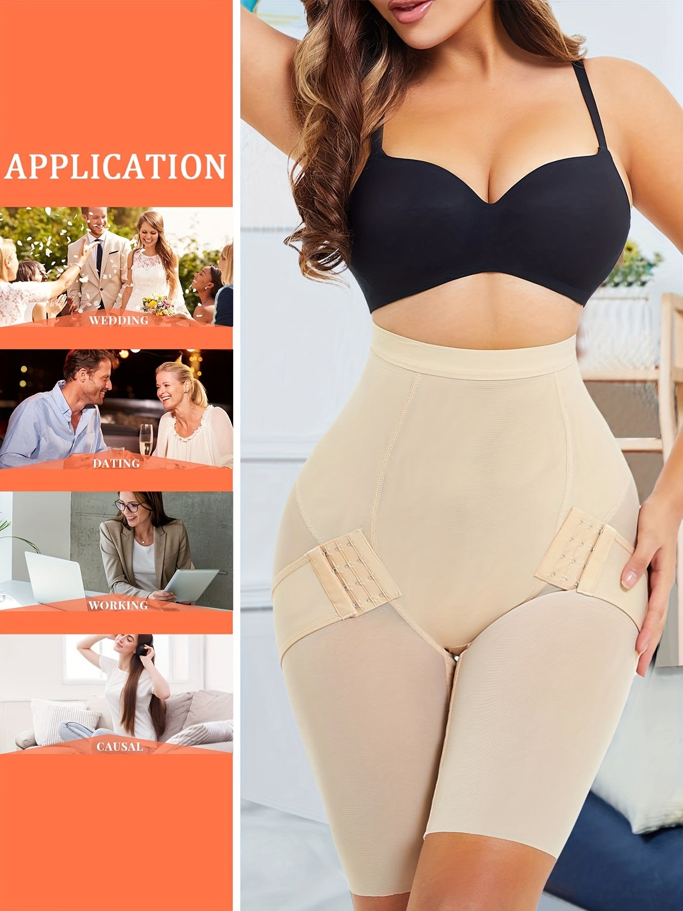 High Waist Shaping Shorts Tummy Control Compression Slimming Shorts