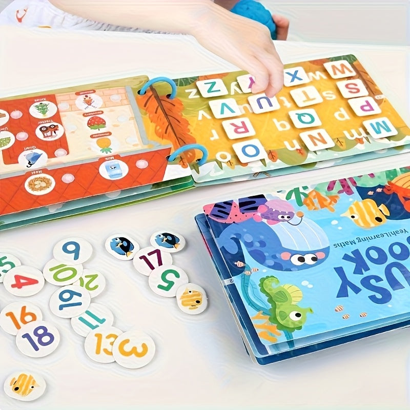 Interactive Alphabet Learning Sticker Book for Kids Ages 3-6