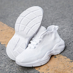 Women's Lace-up Athletic Sock Sneakers Anti-slip Running Shoes