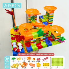 Colorful Sliding Track Building Blocks Set for Early Learning