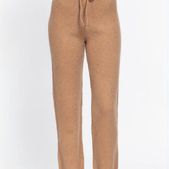  Casual Sweater Pants Women's Plus Solid Elastic Drawstring High Rise
