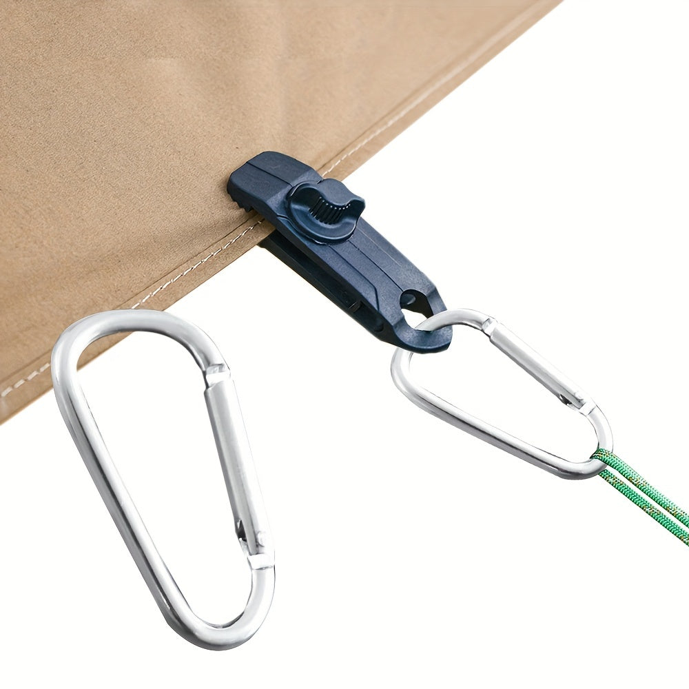 10pcs Tarpaulin Clips Awning Tent Clamp Canopy Lashing Buckle Grip Windproof