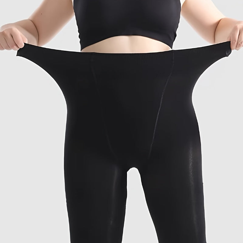 Plush Lined High Waist Thermal Leggings Women's Stockings