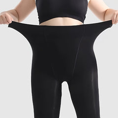 Plush Lined High Waist Thermal Leggings Women's Stockings